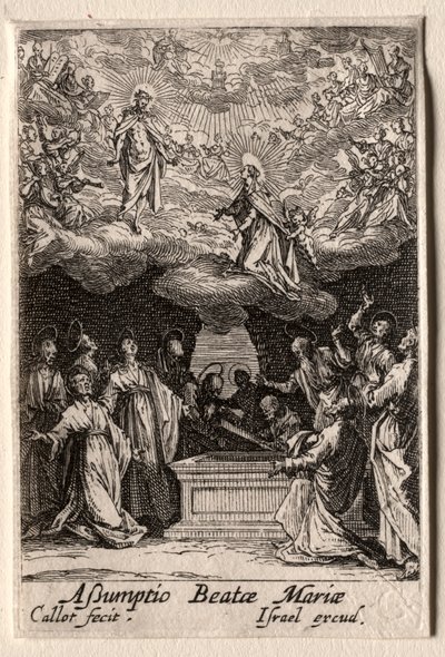 A Vida da Virgem: A Assunção da Virgem. de Jacques Callot