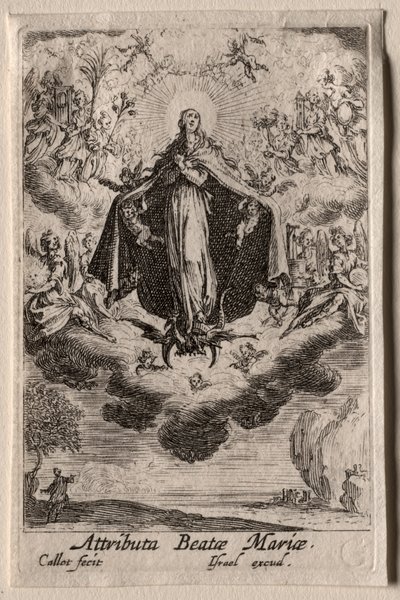 A Vida da Virgem: Os Atributos da Virgem de Jacques Callot