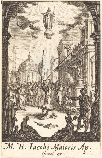 O Martírio de São Tiago Maior, c. 16341635. de Jacques Callot