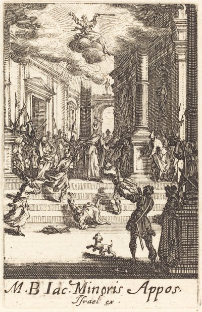 O Martírio de São Tiago Menor, c. 16341635. de Jacques Callot