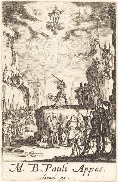 O Martírio de São Paulo, c. 16341635. de Jacques Callot
