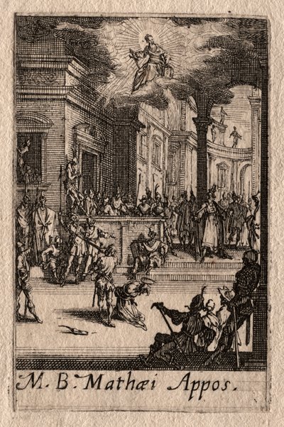 O Martírio dos Apóstolos: São Mateus de Jacques Callot