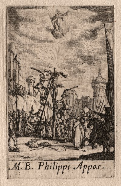 O martírio dos apóstolos: São Filipe. de Jacques Callot