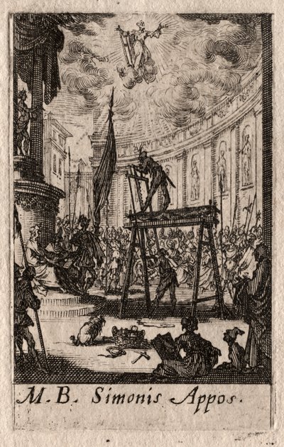 O Martírio dos Apóstolos: São Simão de Jacques Callot