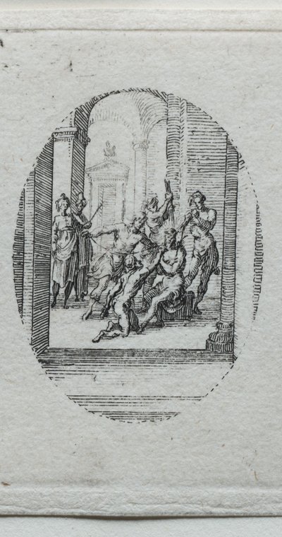 Os Mistérios da Paixão: Cristo Coroado de Espinhos de Jacques Callot