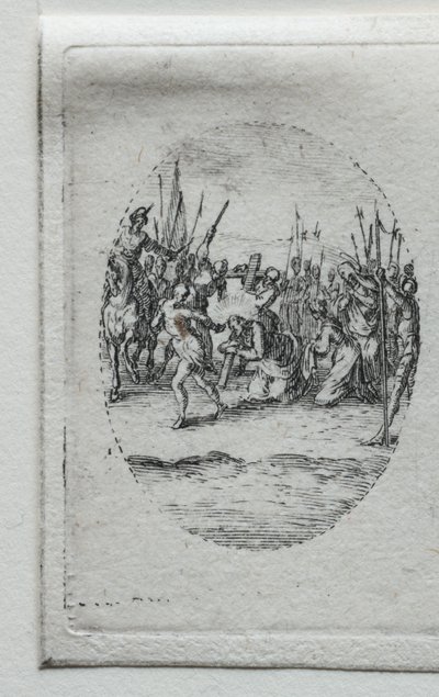 Os Mistérios da Paixão: O Transporte da Cruz. de Jacques Callot