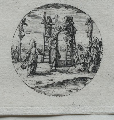 Os mistérios da paixão: a crucificação. de Jacques Callot