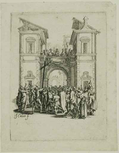 A apresentação ao povo, de A Pequena Paixão de Jacques Callot