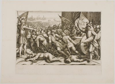 O reembarque das tropas, da série «A vida de Fernando de Medici» de Jacques Callot