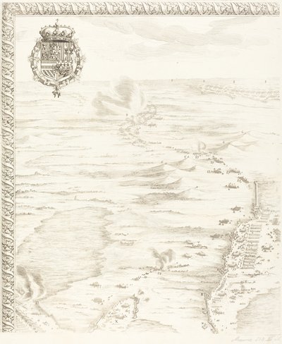 O Cerco de Breda [placa 1 de 6] de Jacques Callot