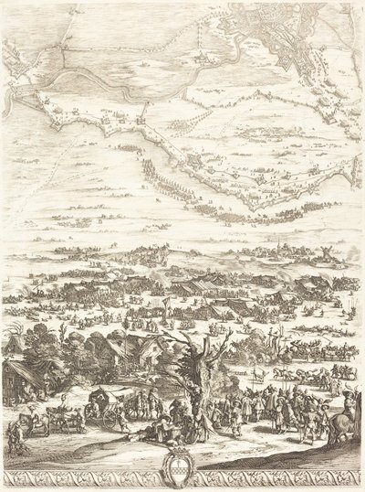 O Cerco de Breda [placa 5 de 6], 16271628. de Jacques Callot