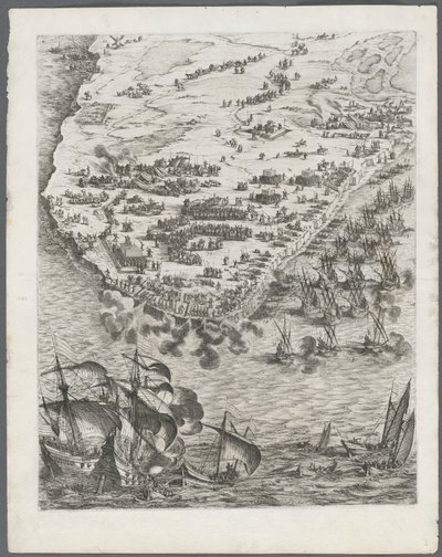 O Cerco de La Rochelle: Placa 10 de Jacques Callot