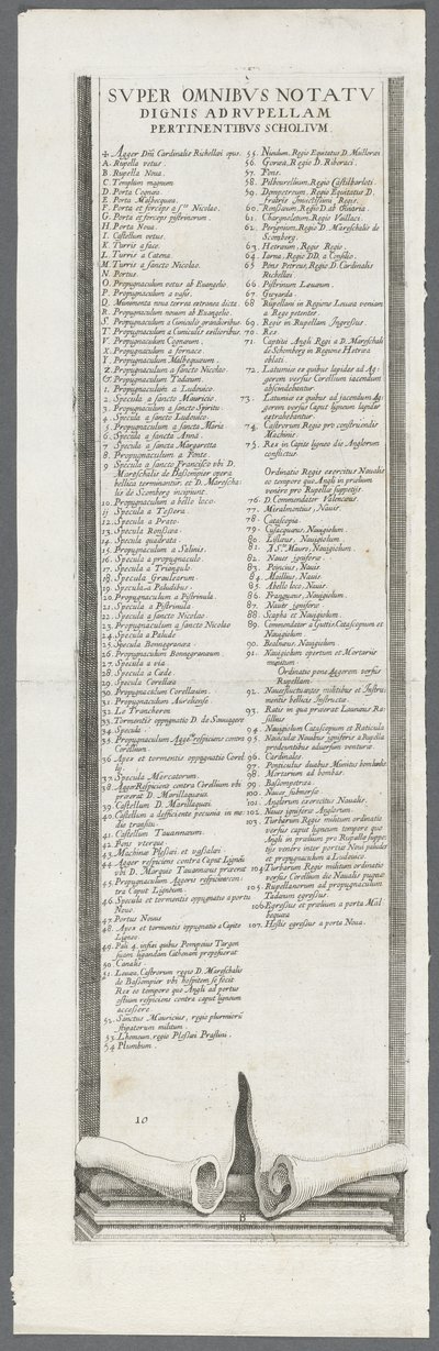 O cerco de La Rochelle: prancha 13 de Jacques Callot