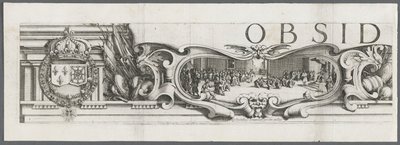 O cerco de La Rochelle: Placa 1 de Jacques Callot