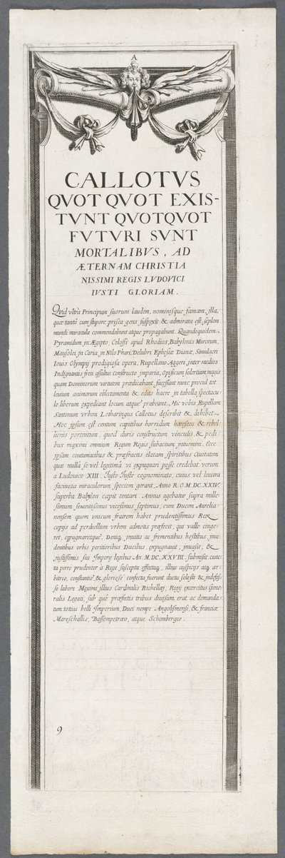 O cerco de La Rochelle: Placa 8 de Jacques Callot