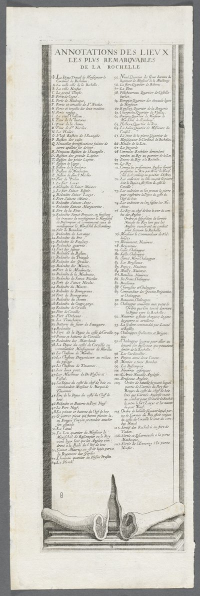 O Cerco de La Rochelle: Ilustração n.º 9 de Jacques Callot