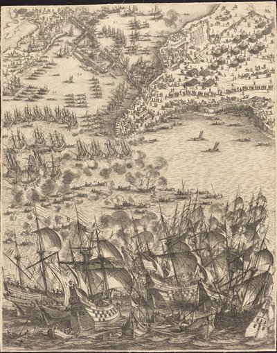 O Cerco de La Rochelle [placa 11 de 16; conjunto compreende 1952.8.97-112] de Jacques Callot
