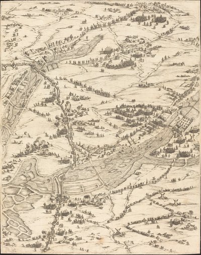 O Cerco de La Rochelle [placa 7 de 16; conjunto compreende 1952.8.97-112] de Jacques Callot