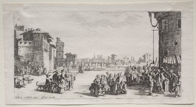 O mercado de escravos de Jacques Callot