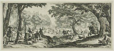 A caça ao veado de Jacques Callot