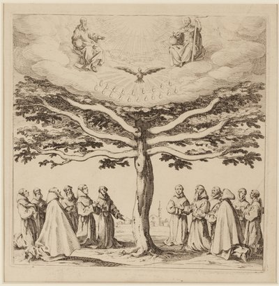 A Árvore de São Francisco, c.1619 (gravura) de Jacques Callot