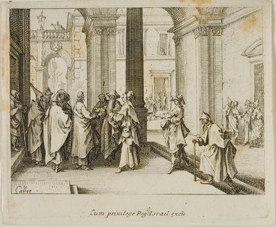 O tributo a César, do Novo Testamento de Jacques Callot