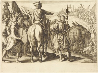As tropas em marcha de Jacques Callot