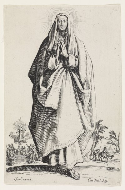 A Virgem Maria de Les Grands Apôtres (Os Grandes Apóstolos), 1631 de Jacques Callot