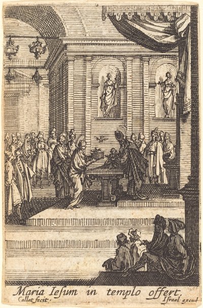 A Virgem Apresenta Jesus no Templo de Jacques Callot