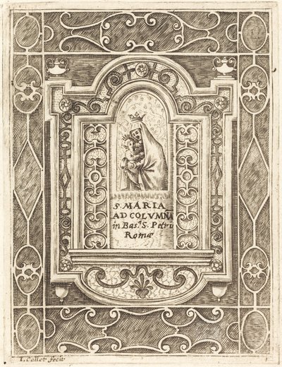 A Virgem na Coluna (La Vierge à la colonne) de Jacques Callot