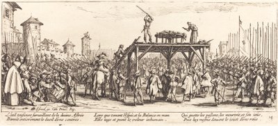 A Roda, c. 1633. de Jacques Callot