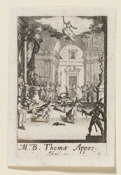 Tomé, o Apóstolo (Thomas Appos.) de Jacques Callot