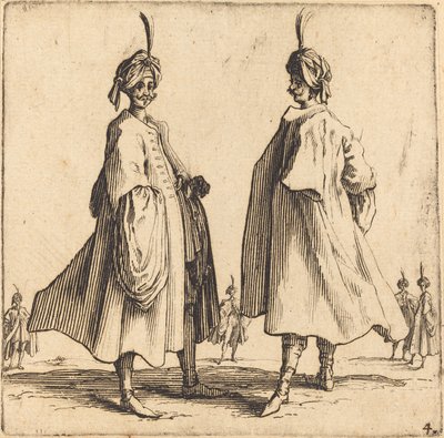 Dois turcos de Jacques Callot
