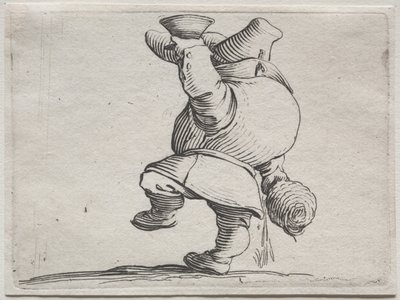 Várias figuras corcundas de Iacopo Callot (Bebedor visto por trás) de Jacques Callot