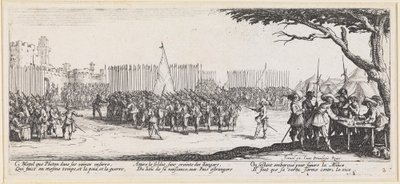 Bandeiras para as muralhas da cidade de Jacques Callot