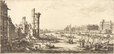 Vista do Louvre de Jacques Callot