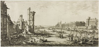Vista do Louvre de Jacques Callot