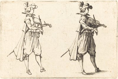 Violinista, c. 1622. de Jacques Callot