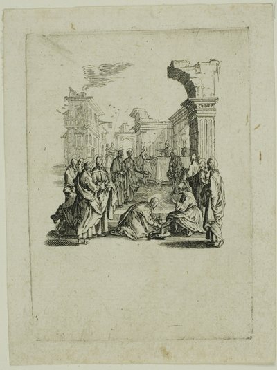 Lavar os pés, de A Pequena Paixão de Jacques Callot