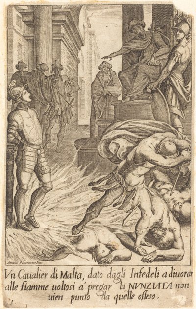 Cavaleiro de Malta de Jacques Callot after Antonio Circignani