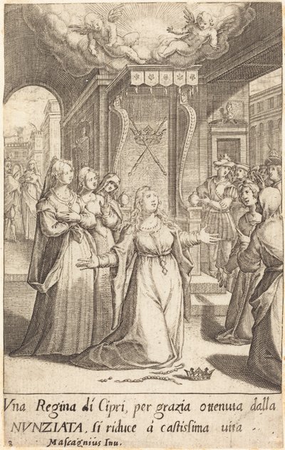 Rainha de Chipre de Jacques Callot after Donato Mascagni