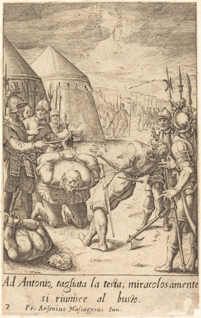 O Decapitado de Jacques Callot after Donato Mascagni
