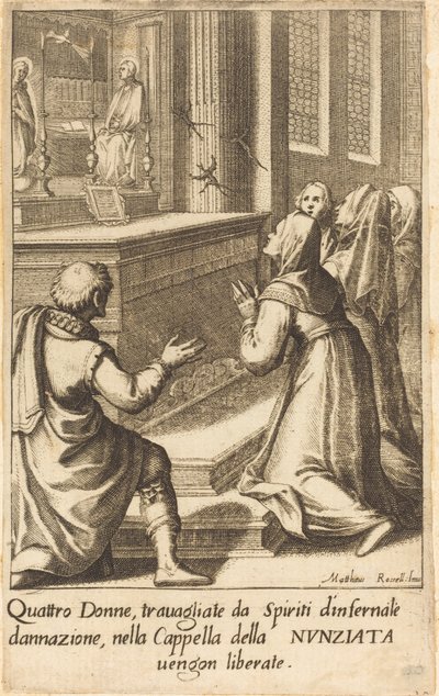 Four Women de Jacques Callot after Matteo Rosselli