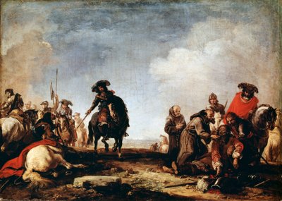 Após uma batalha, século XVII. de Jacques Courtois