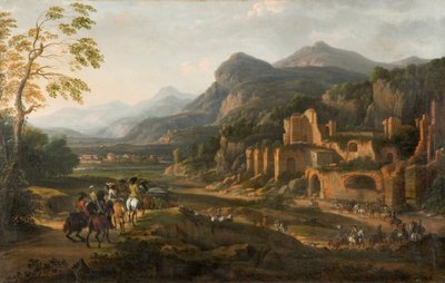 Paisagem com cavaleiros de Jacques Courtois