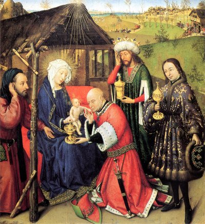 A Adoração dos Magos, c. 1440 de Jacques Daret