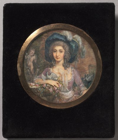 Retrato de Mademoiselle Colombi, 1788. de Jacques Delusee
