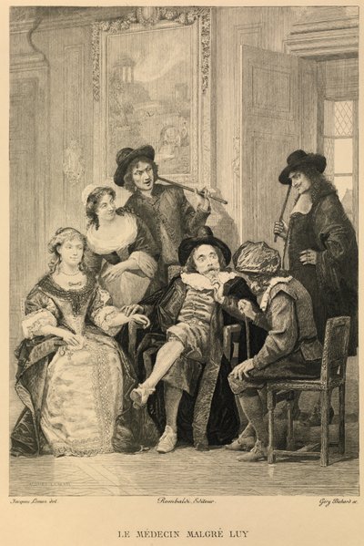 Le medecin malgre lui, de Molière de Jacques Edmond Leman