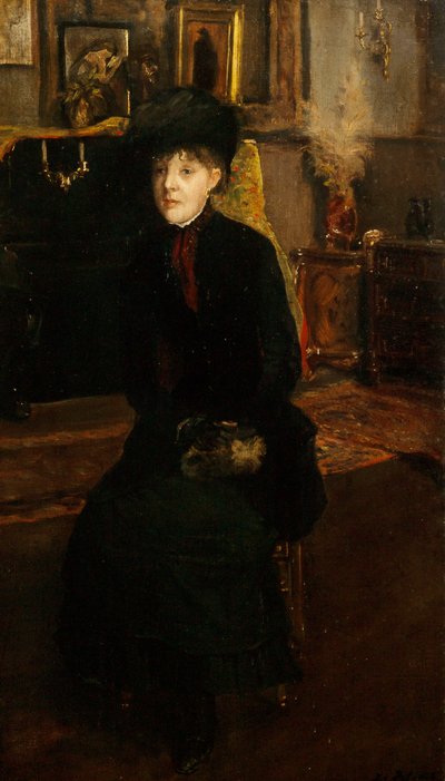 Retrato de Mary Cassatt 1844-1926, 1885. de Jacques Emile Blanche