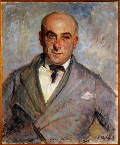 Retrato de Max Jacob (1876-1944) Pinturas do poeta francês Jacques Emile (Jacques-Emile) Blanche (1861-1942) de Jacques Emile Blanche